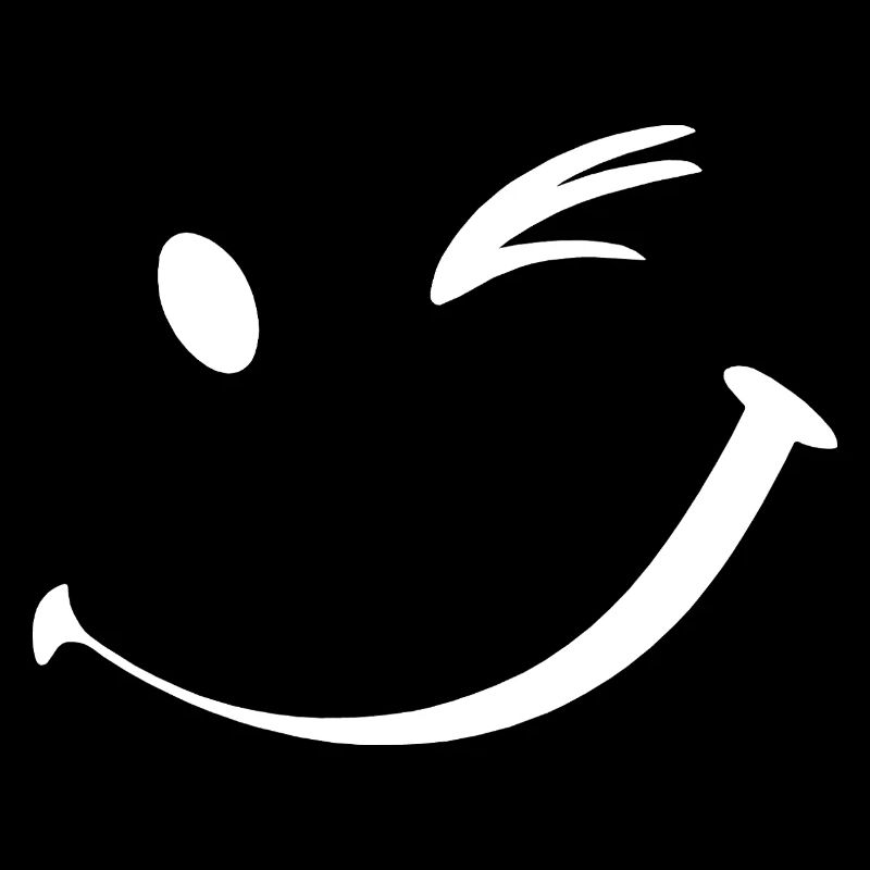 Clin d’œil, sourire clignant de l’œil