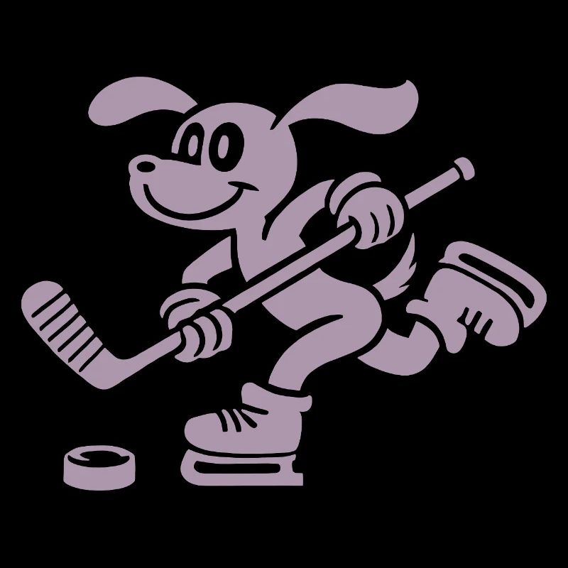 Dachshund Hockey Silhouette Minimalist