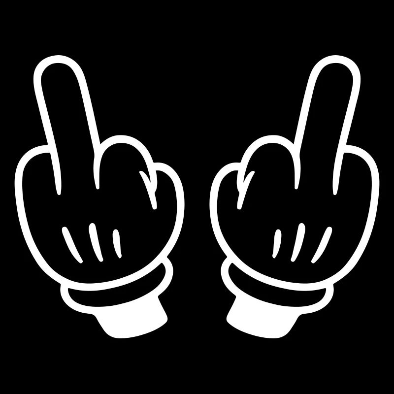 Middle Finger Hand Comic