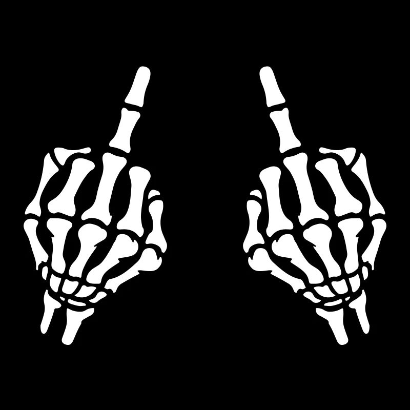 Mittelfinger Hand Skelett