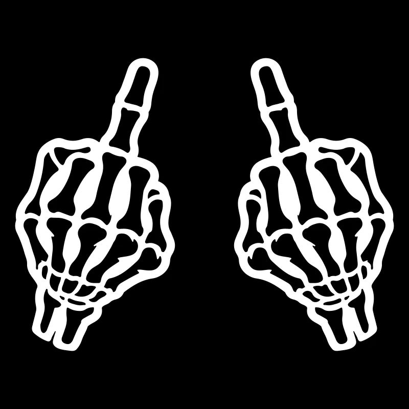 Middle Finger Hand Skeleton