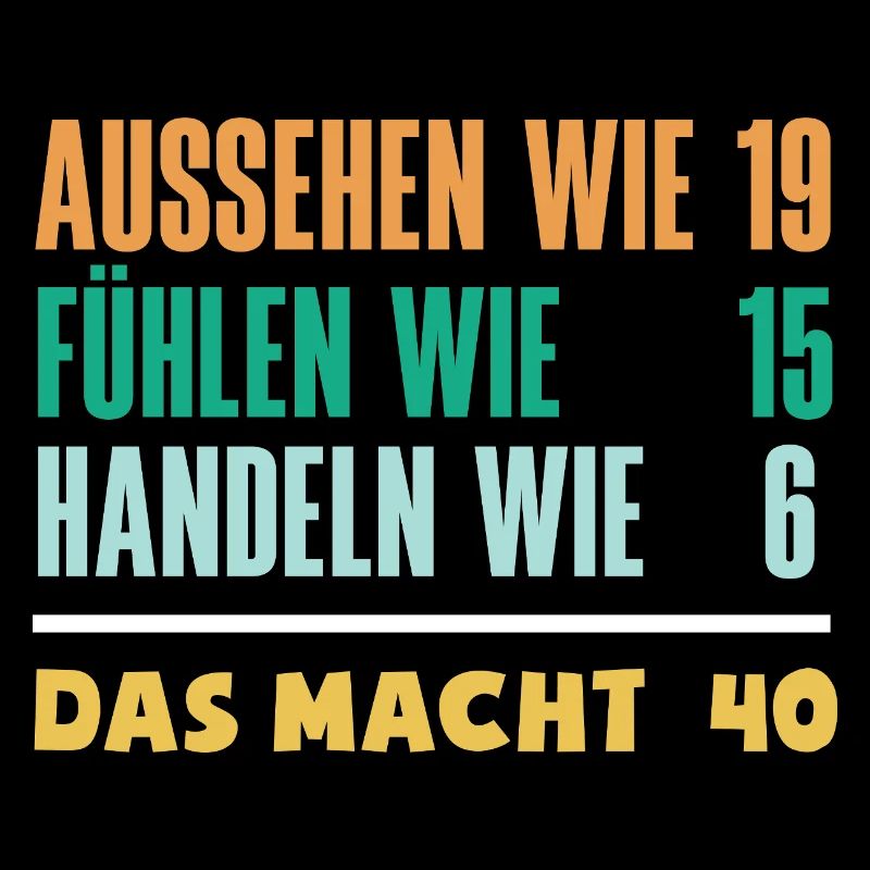 Lustiges 40. Geburtstag Geschenk Geburtstagsshirt