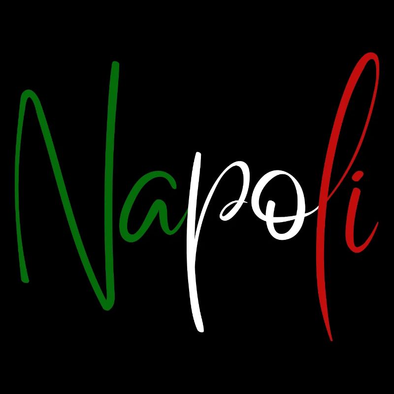 Ich liebe Neapel, elegantes, minimalistisches Design