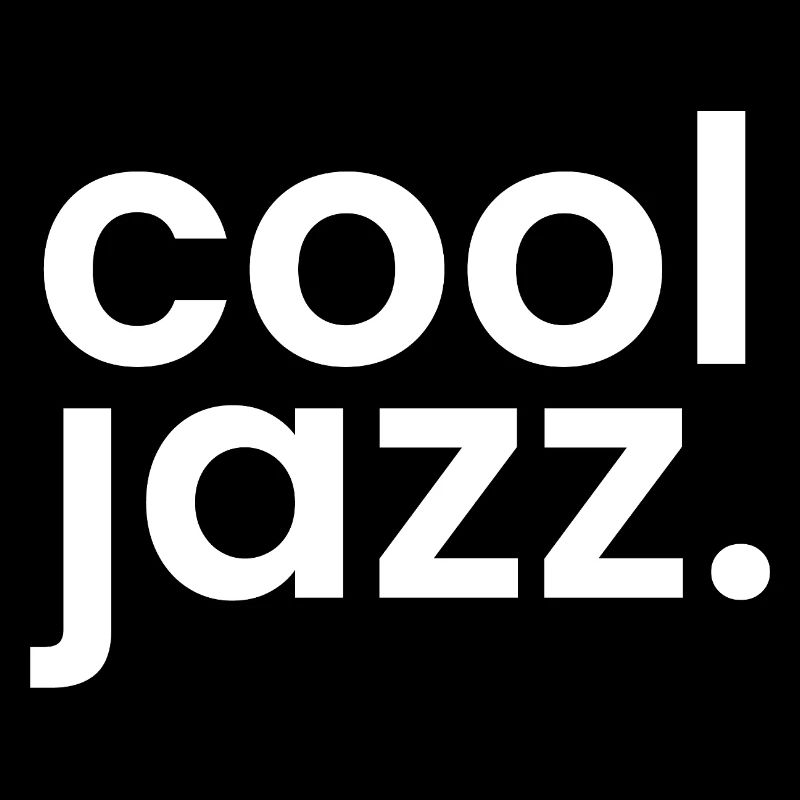 Typographie monochrome jazz cool