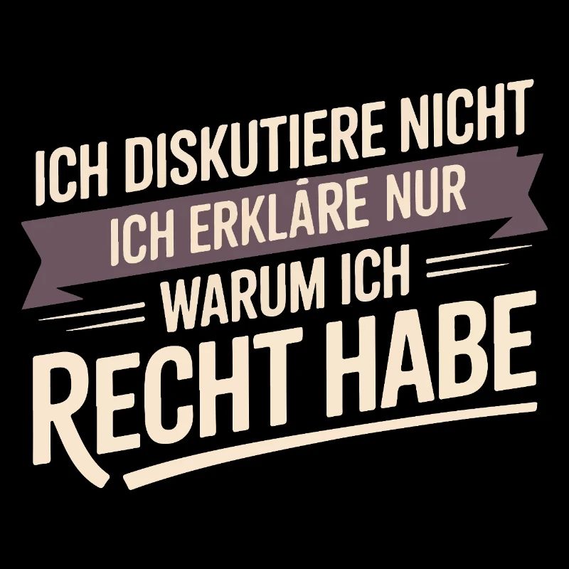 Ich diskutiere nicht – ich erkläre nur, warum ich 