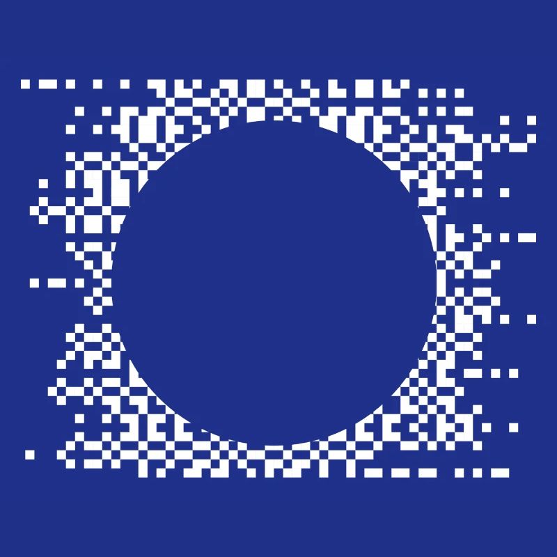 Pixel Circle Abstract Nebula