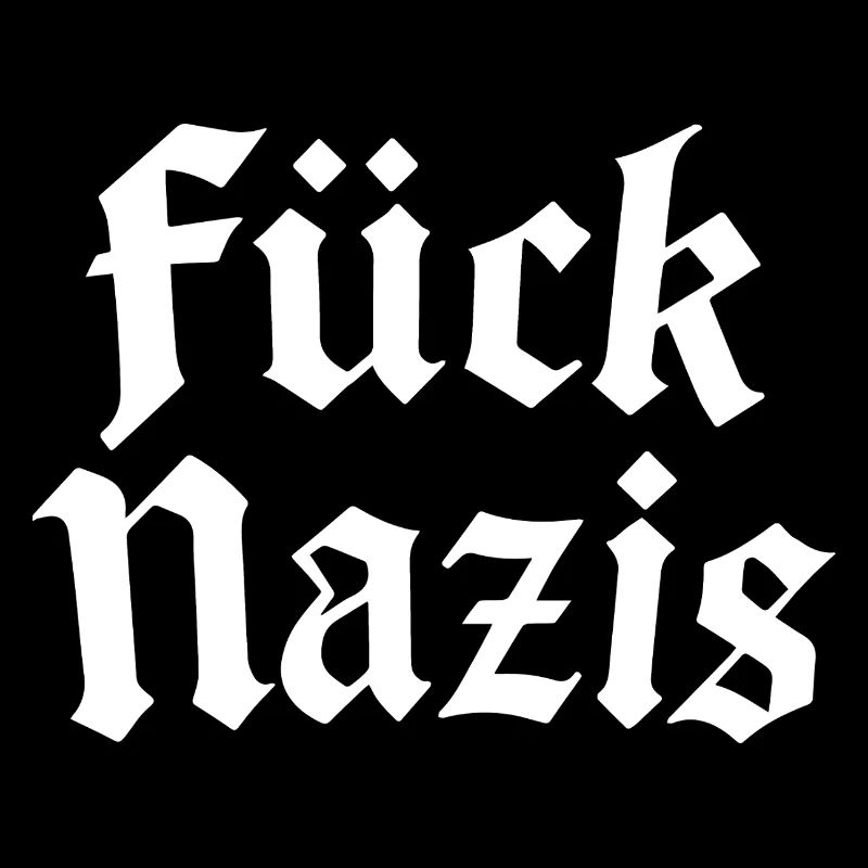 Merde aux nazis | Motif typographique antifasciste
