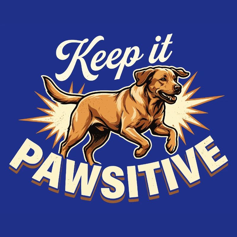 Keep it Pawsitive Foxred Labrador Retro
