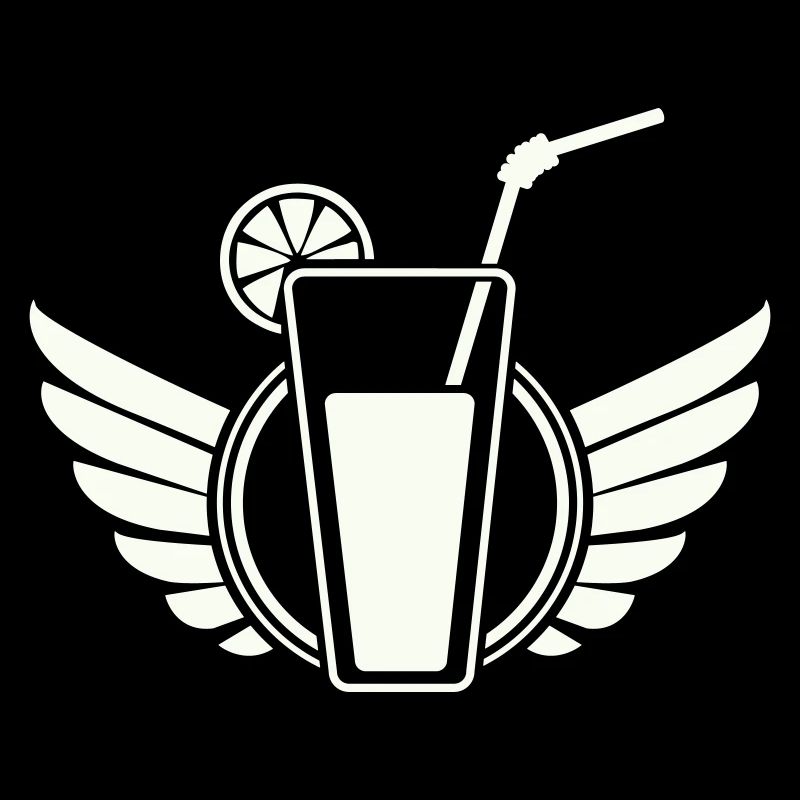 Cocktail d’ailes avec tranche de citron