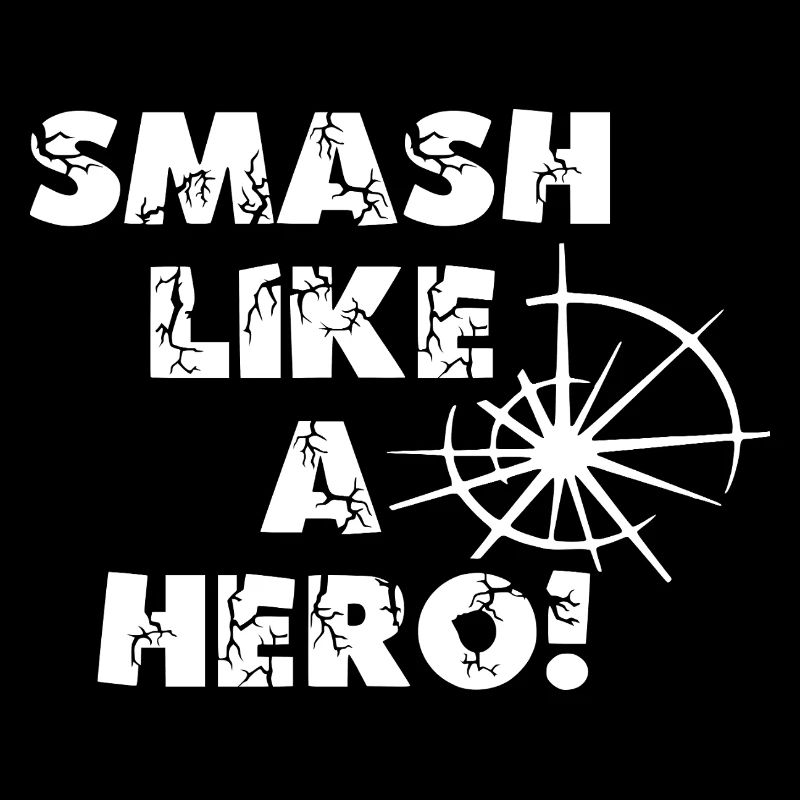 Smash like a Hero! - Gamer Design in weiß
