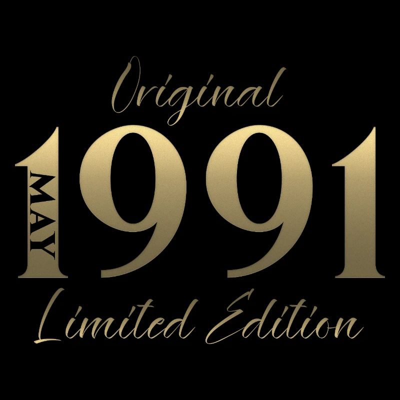 35. Geburtstag Geschenk Mann Original Mai 1991