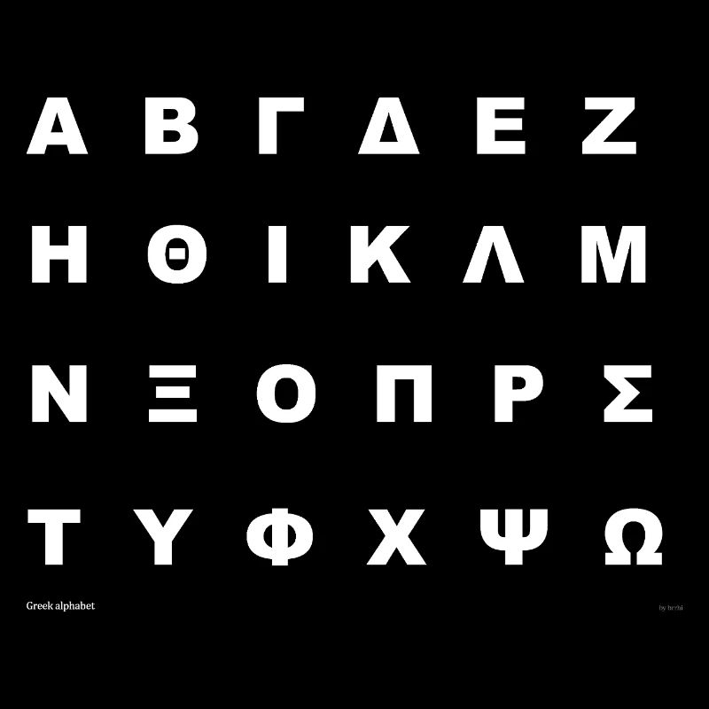 Alphabet grec (blanc)