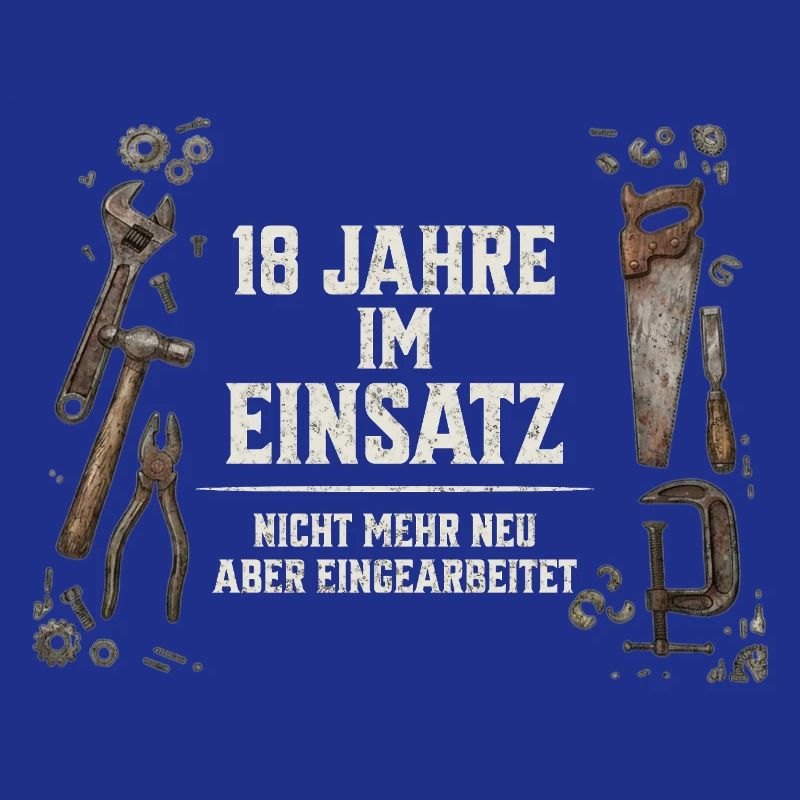 18. Geburtstag Handwerker Geschenk Werkzeug Spruch