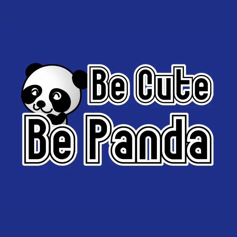 Be Panda, Pandabär, Tier, Fun, Geschenk, Spruch