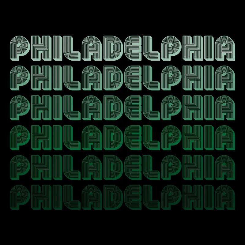 Philadelphia Typography Gradient