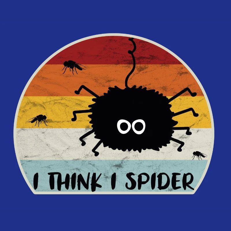 I Think I Spider Retro Ich Glaub Ich Spinne Fliege