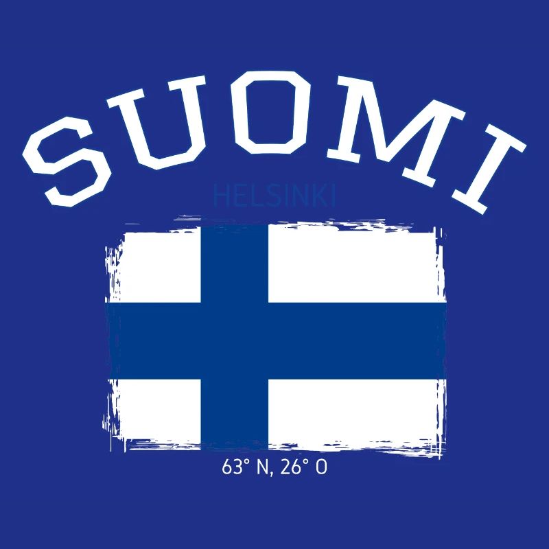 Finland flag with Helsinki reference