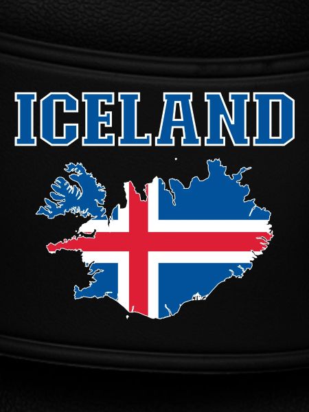 Iceland Flag Map