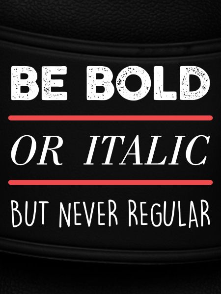 Be Bold (dark)