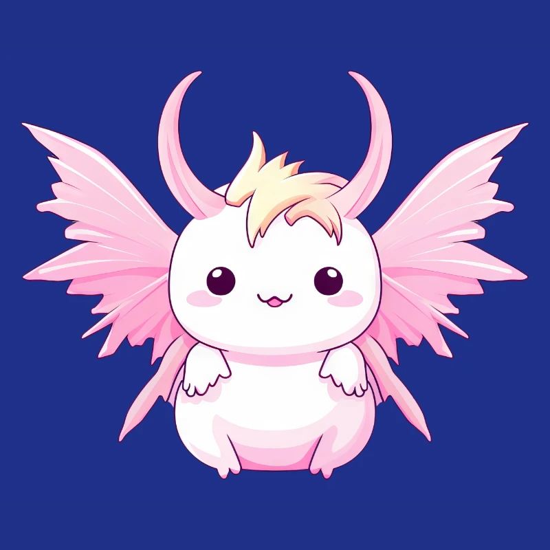 Axolotl Angels & Devils - Design avec cornes et