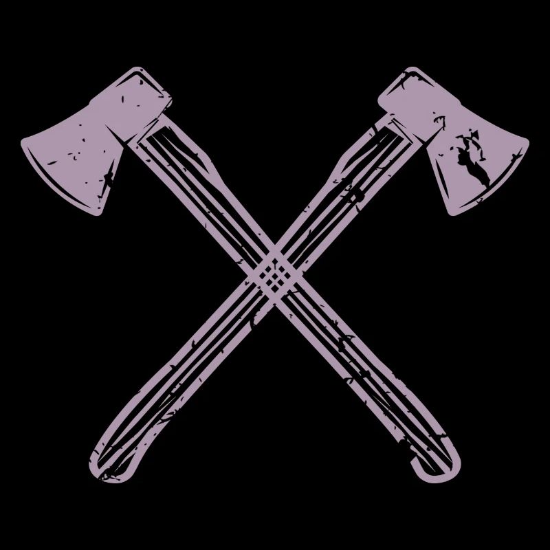 Conception de hache de style grunge - Pour les bûcherons et