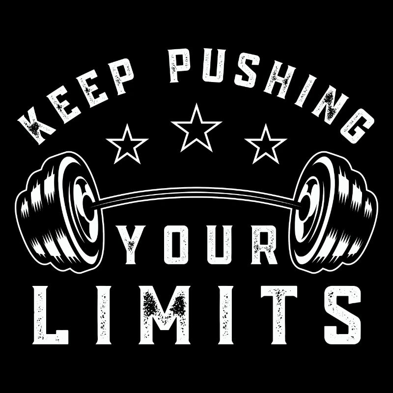 Citation de salle de sport Continuez à repousser vos limites