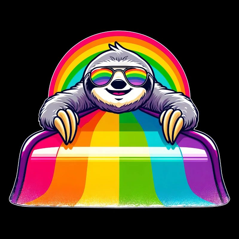 LGBTQ Pride Faultier Regenbogen Spielplatz