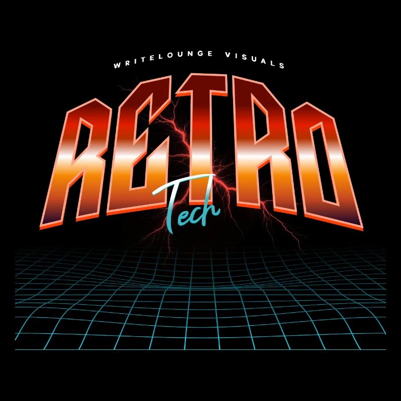Rétro Tech Neon Synthwave