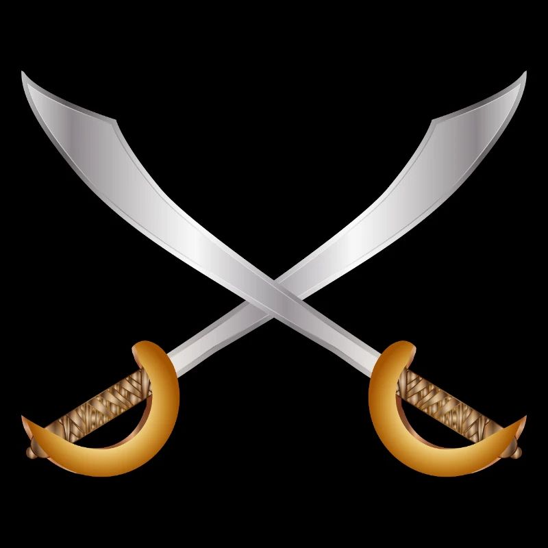 Sabres de pirates croisés – Thème d’aventure classique