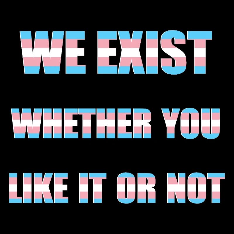 We Exist - Transgender-Flagge