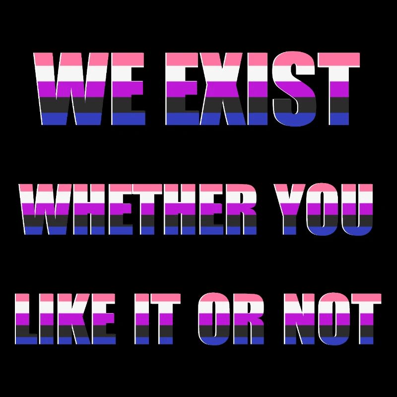 Nous existons - Genderfluid Flag