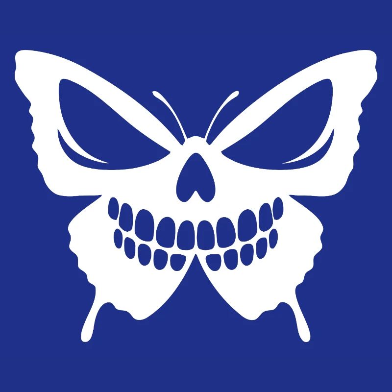 Conception complexe de crâne de papillon