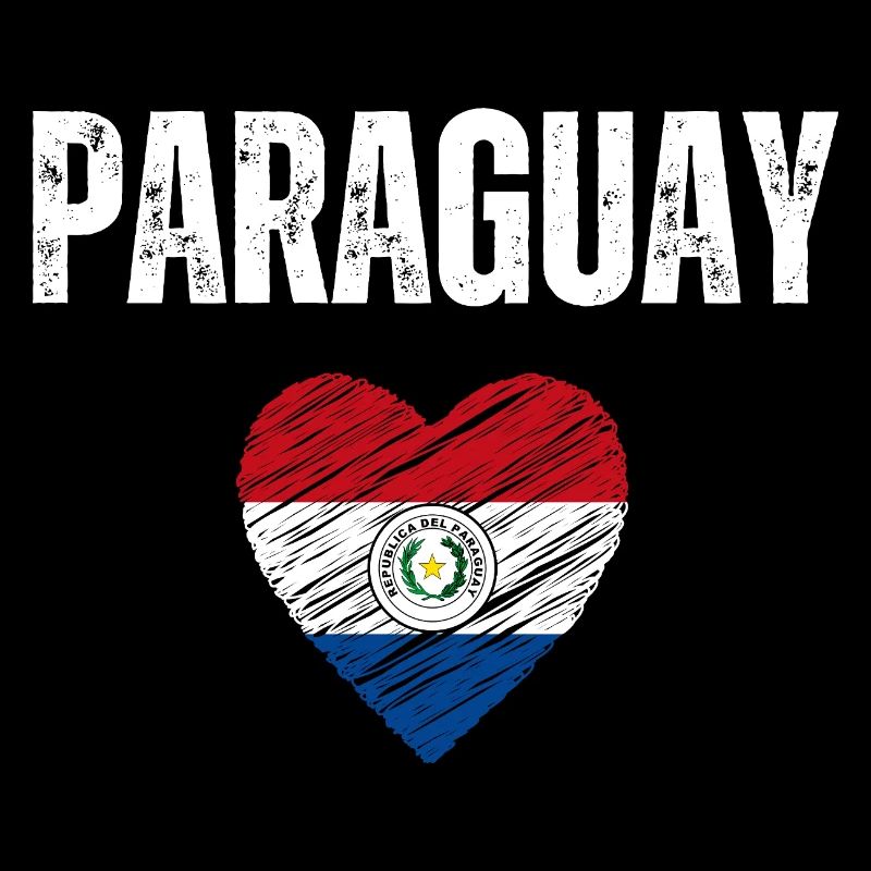 J’aime le Paraguay, drapeau du Paraguay