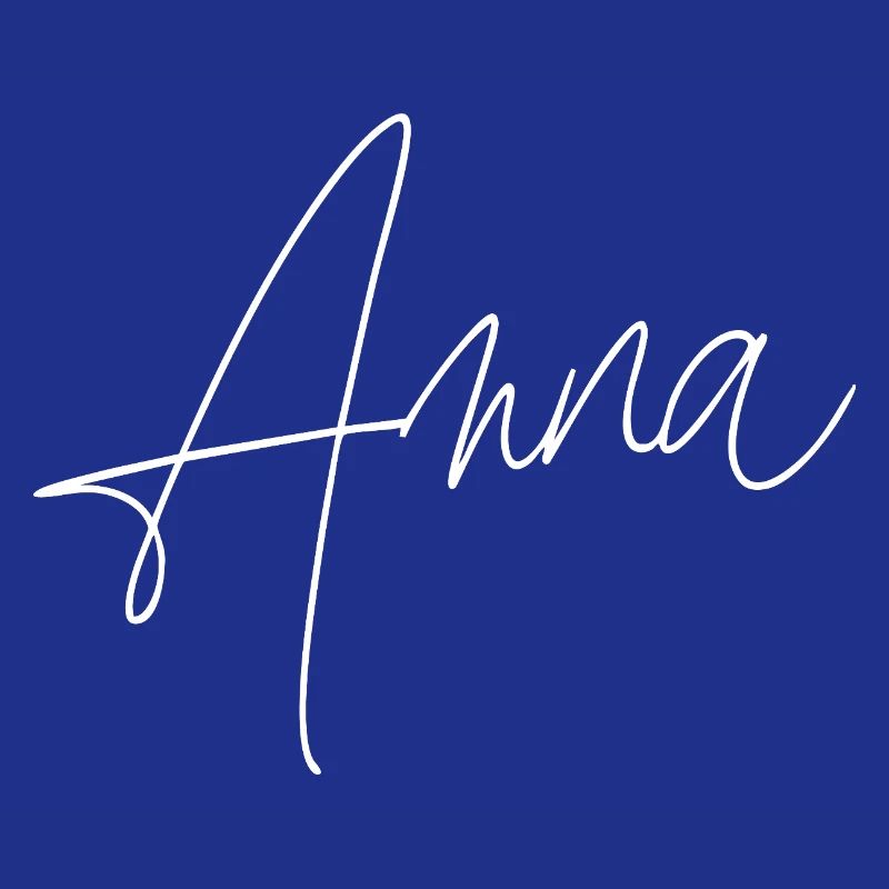 Anna / Handwriting Personalized Design (White)