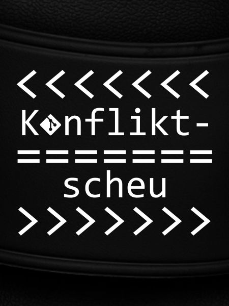 Konfliktscheu Git Nerd Shirt
