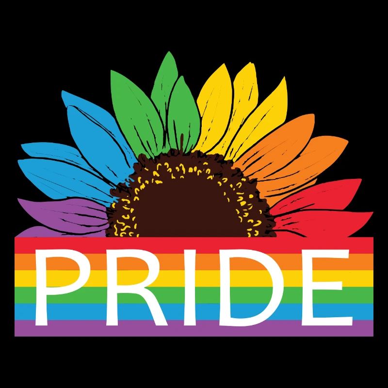 Pride Sonnenblume Rainbow