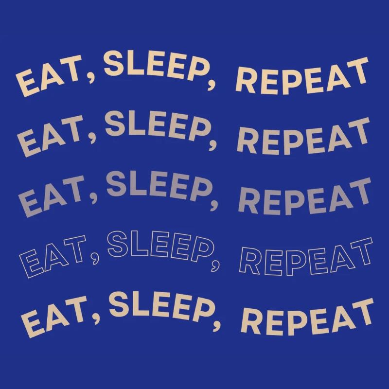 Eat Sleep Repeat Pattern