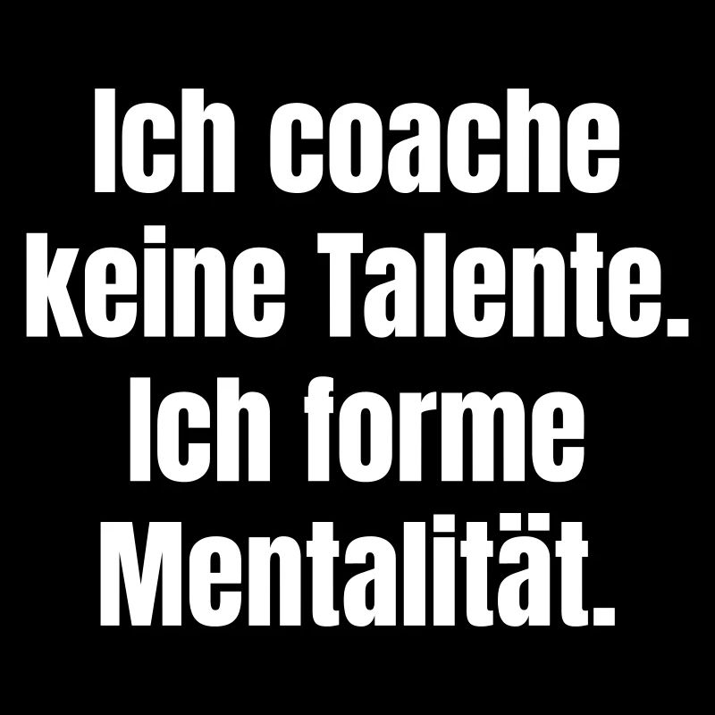 Shaping mentality instead of talent coaching