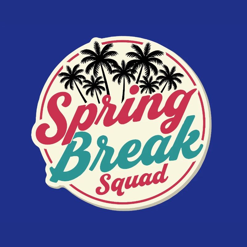Fête de Noël Palm Trees Spring Break Squad Tropical