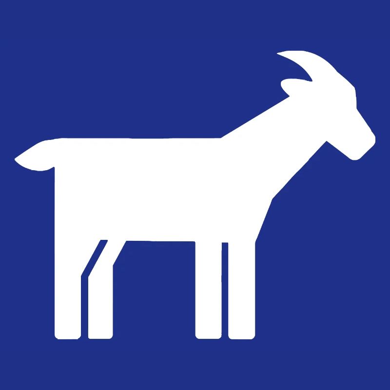Goat Silhouette Minimalist Graphic