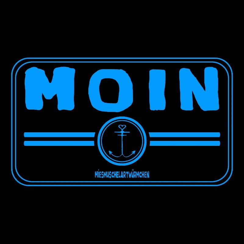 Emblème de lettrage Moin