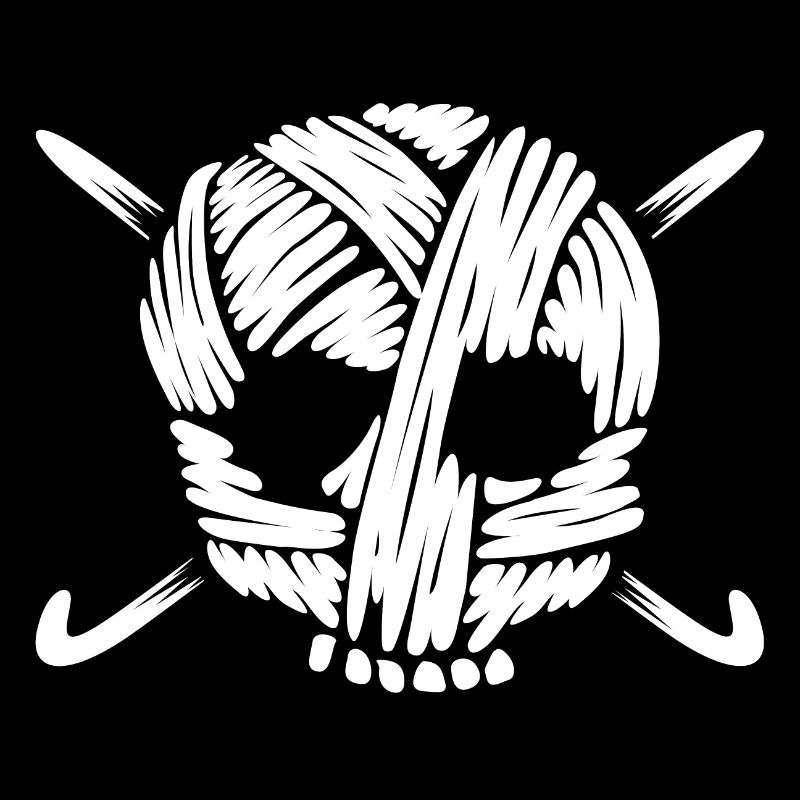 Häkeln und Stricken - Schädel aus Wolle