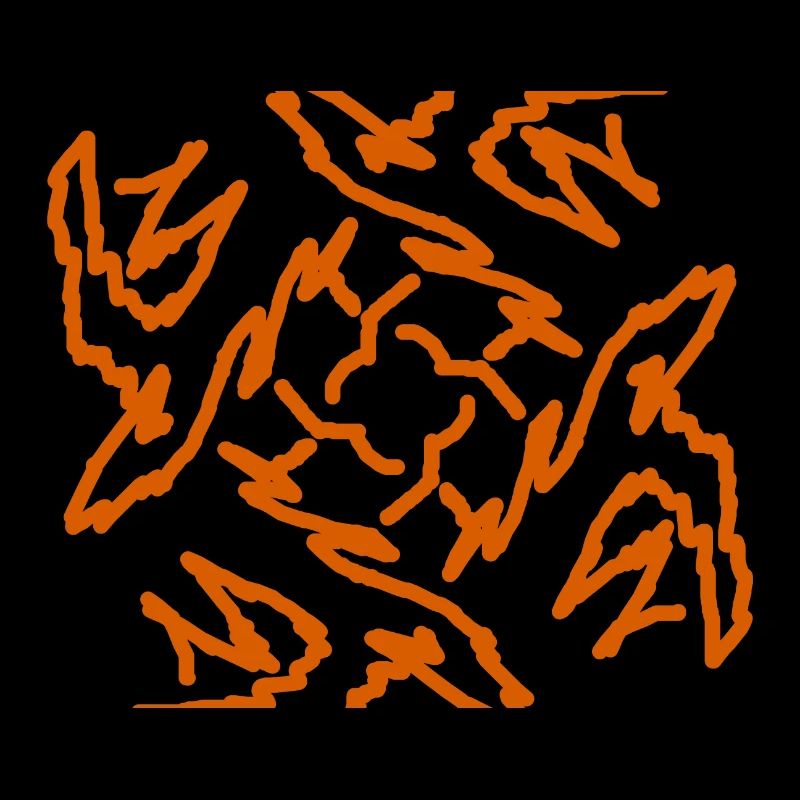 red flower pattern modern art