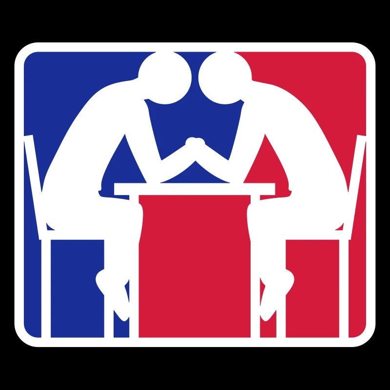 bras de fer logo logo bleu rouge lutte Armwrestli