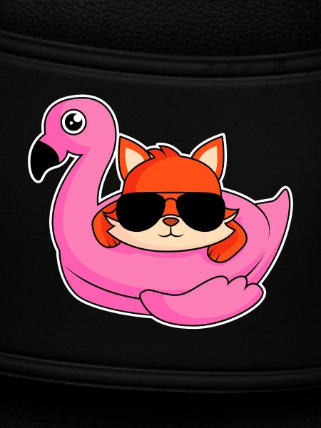 Fuchs im Flamingo - Design
