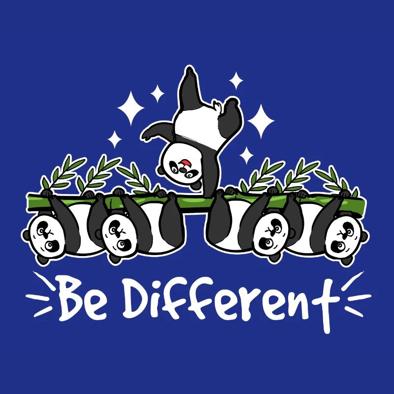 Süßer Panda Sei Anders Geschenkidee