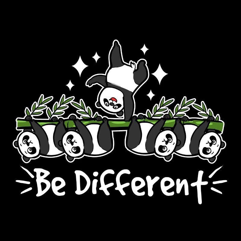 Cute Panda Be Different Gift Idea
