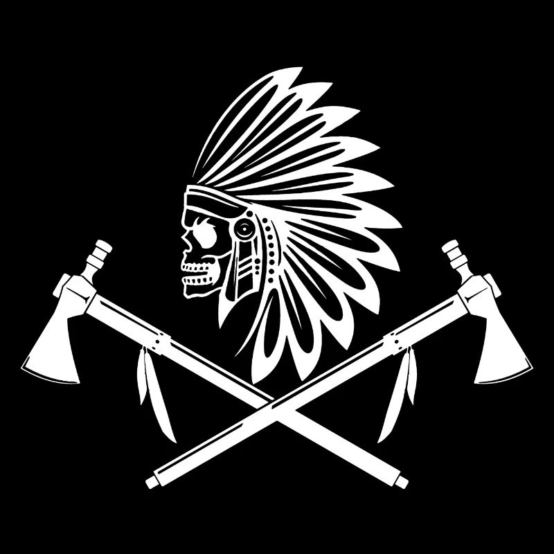 Guerrier indien blanc