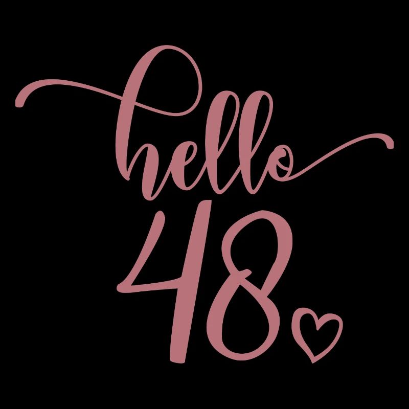 Hello 48 - Cute 48th Birthday Gift For Women