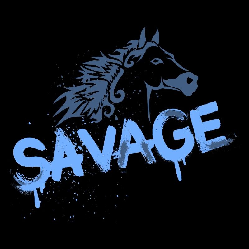 Conception de graffiti de cheval sauvage